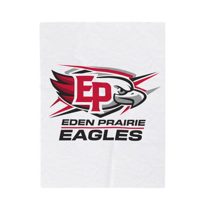 Eden Prairie Eagels Velveteen Plush Blanket