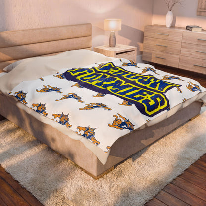 Minneapolis Edison Tommies Cozy Velveteen Plush Blanket