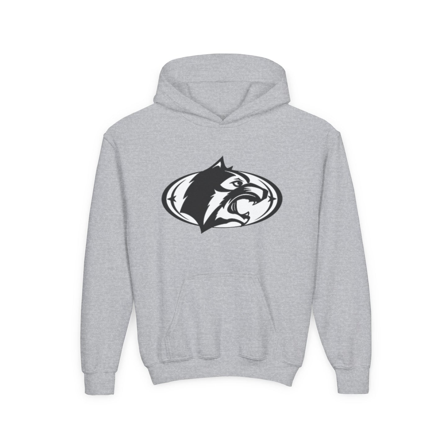 Youth Hoodie with Fierce Wildcat Design - Perfect for School and Sports Events