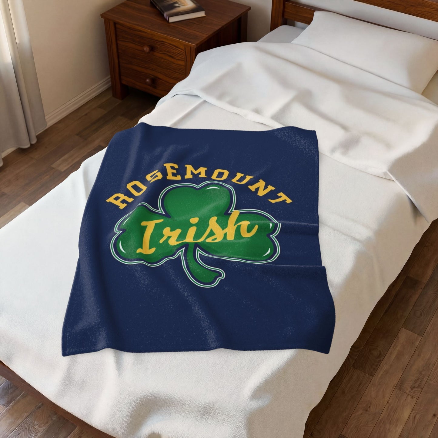 Rosemount Irish Cozy Velveteen Plush Blanket