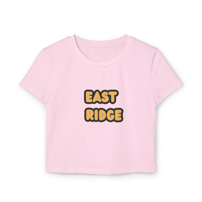 East Ridge Raptors Women’s Baby Tee - Retro Graphic Top for Casual Vibes