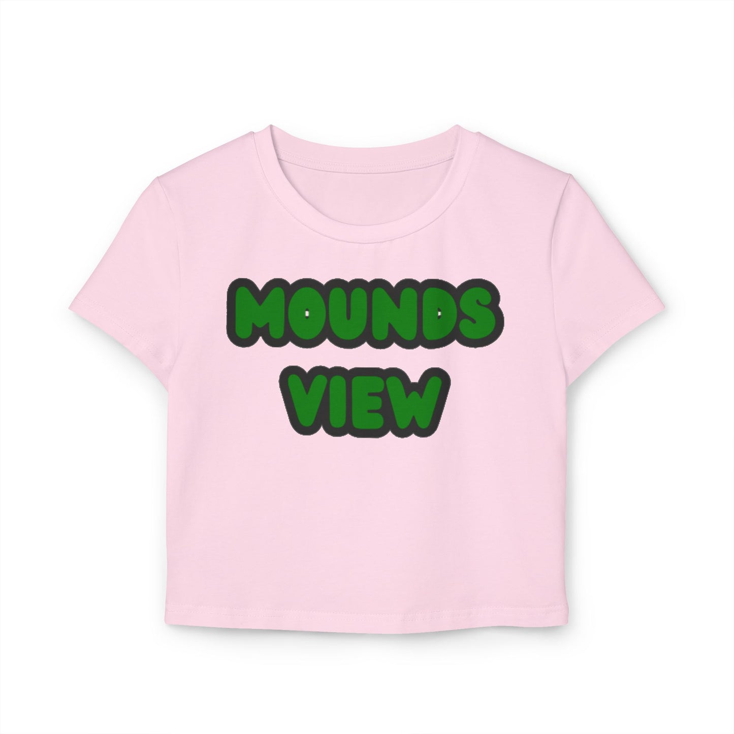 Mounds View Mustangs Women’s Baby Tee - Retro Graphic Top for Casual Vibes