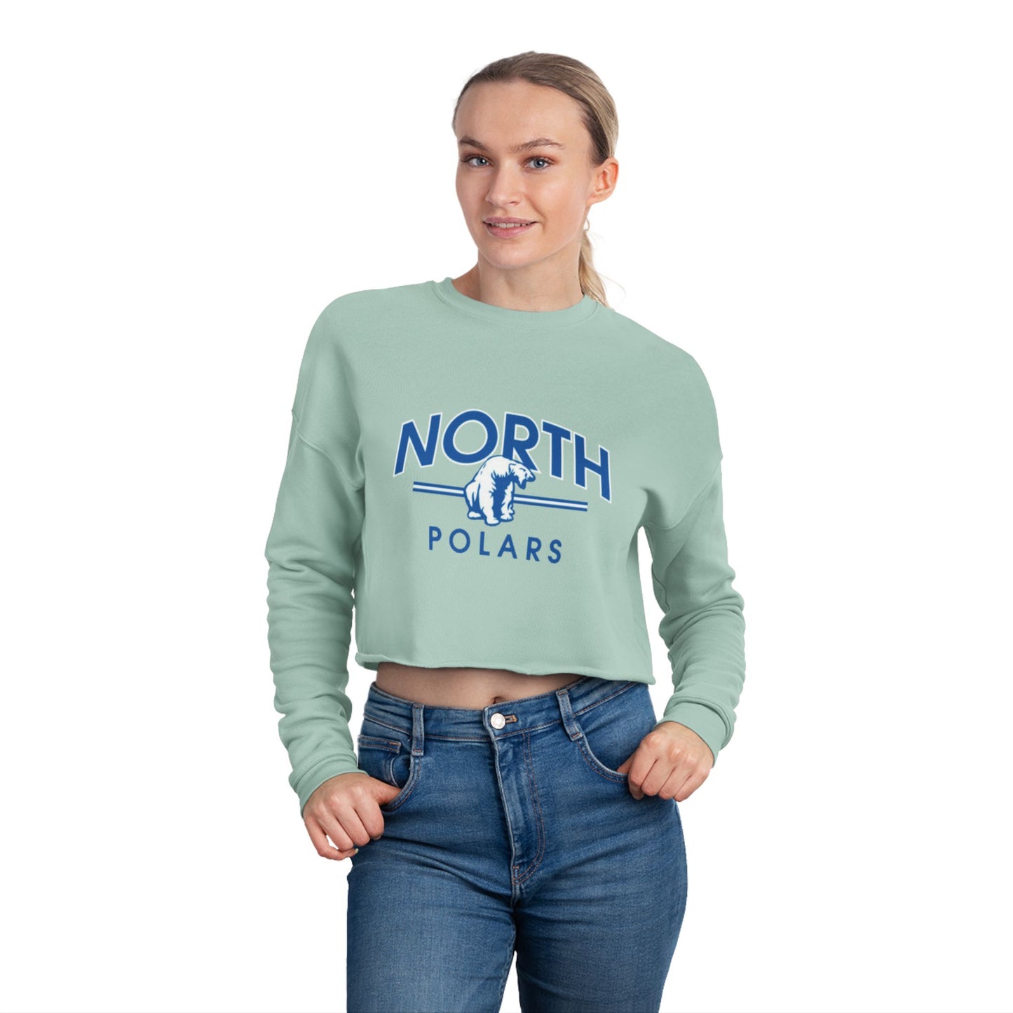 Minneapolis North Polars Women's Cropped Sweatshirt - Trendy & Stylish