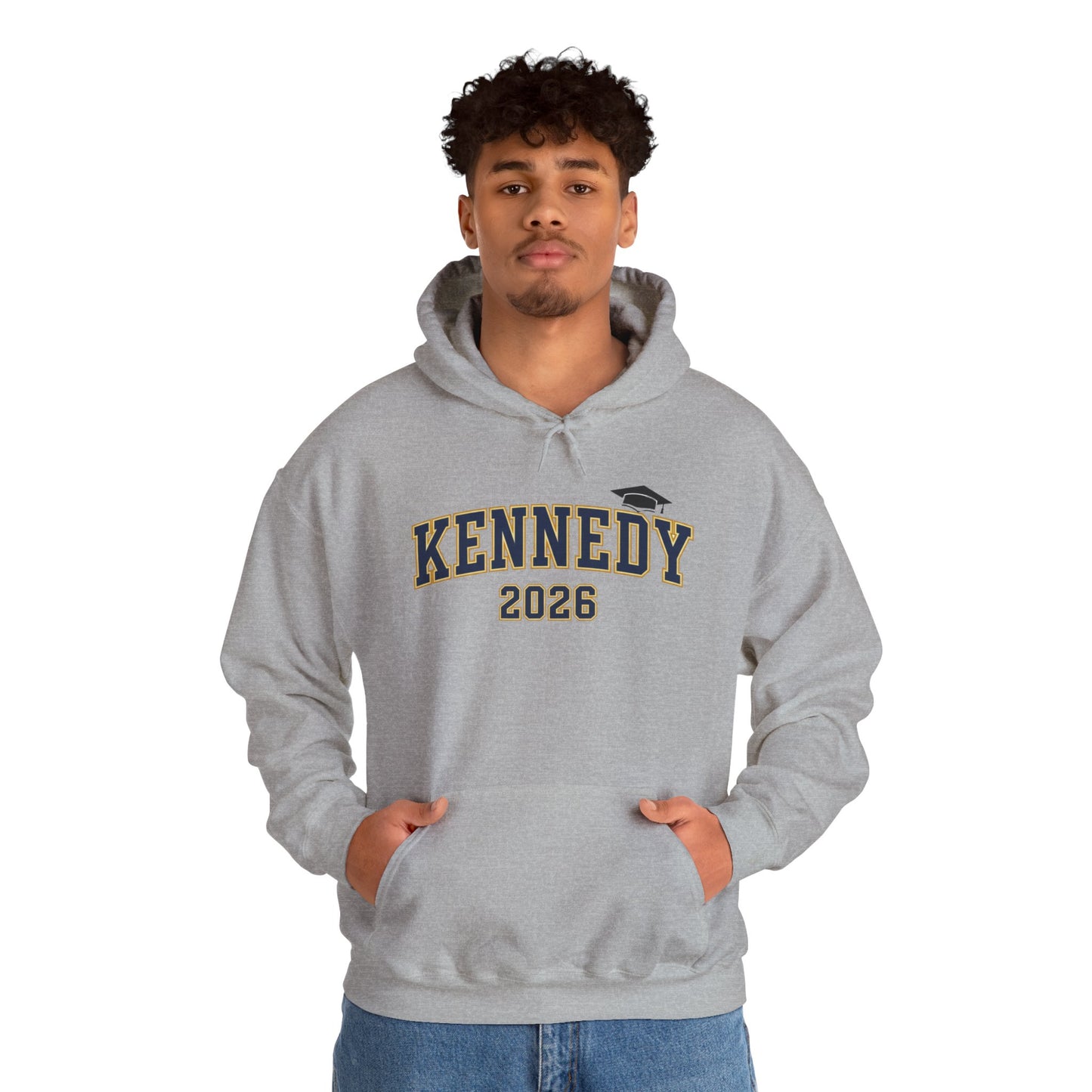 Bloomington Kennedy JFK Class of 2026 Block Hoodie