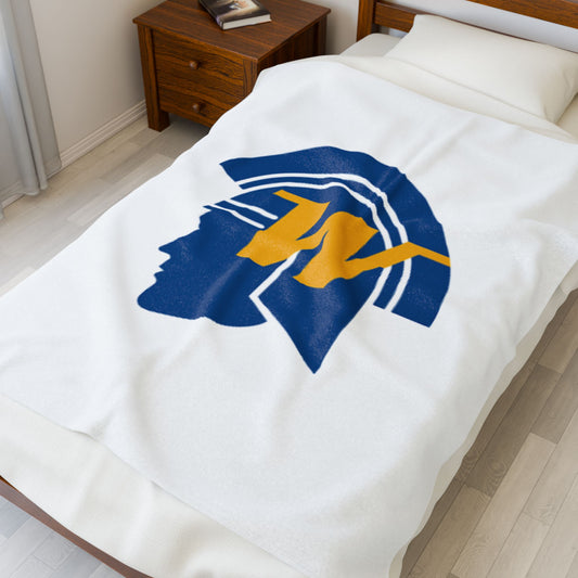 Wayzata Trojans Cozy Velveteen Plush Blanket
