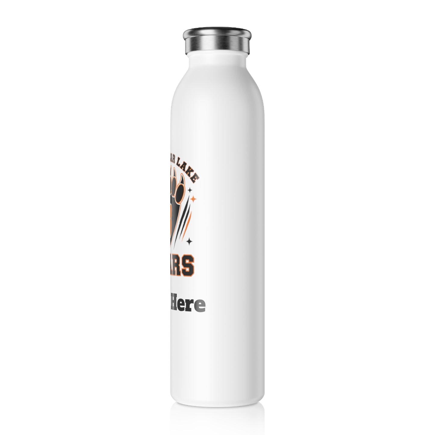 White Bear Lake Bears Slim Water Bottle —  Stainless Insulated Bottle