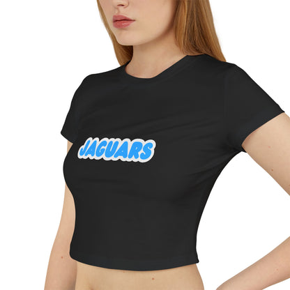 Bloomington Jefferson Jaguars Women’s Baby Tee - Retro Graphic Top for Casual Vibes