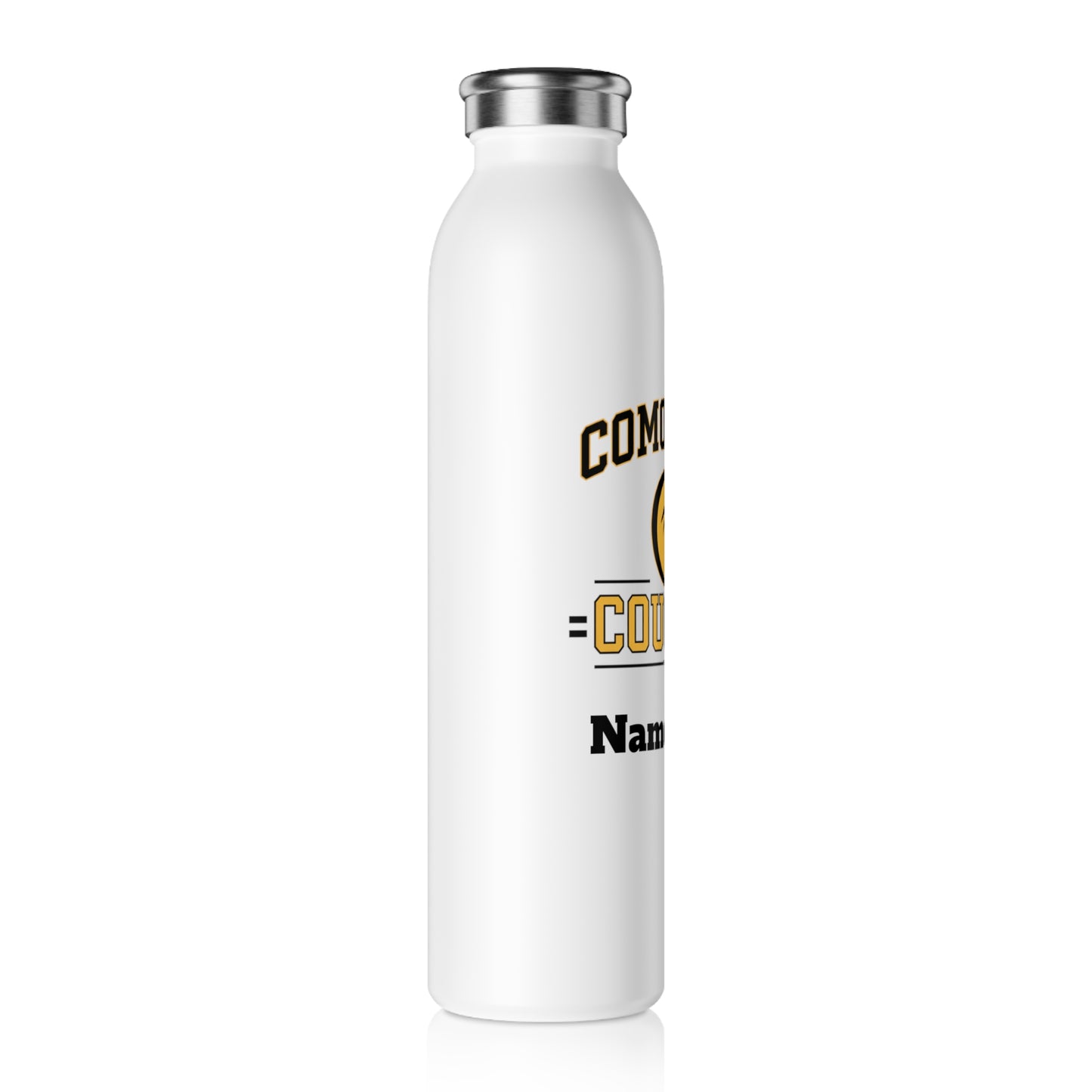 Como Park Cougars Slim Water Bottle —  Stainless Insulated Bottle