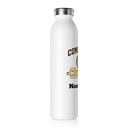 Como Park Cougars Slim Water Bottle —  Stainless Insulated Bottle