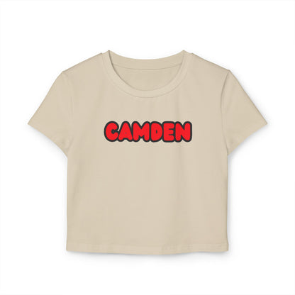 Minneapolis Camden Women’s Baby Tee - Retro Graphic Top for Casual Vibes