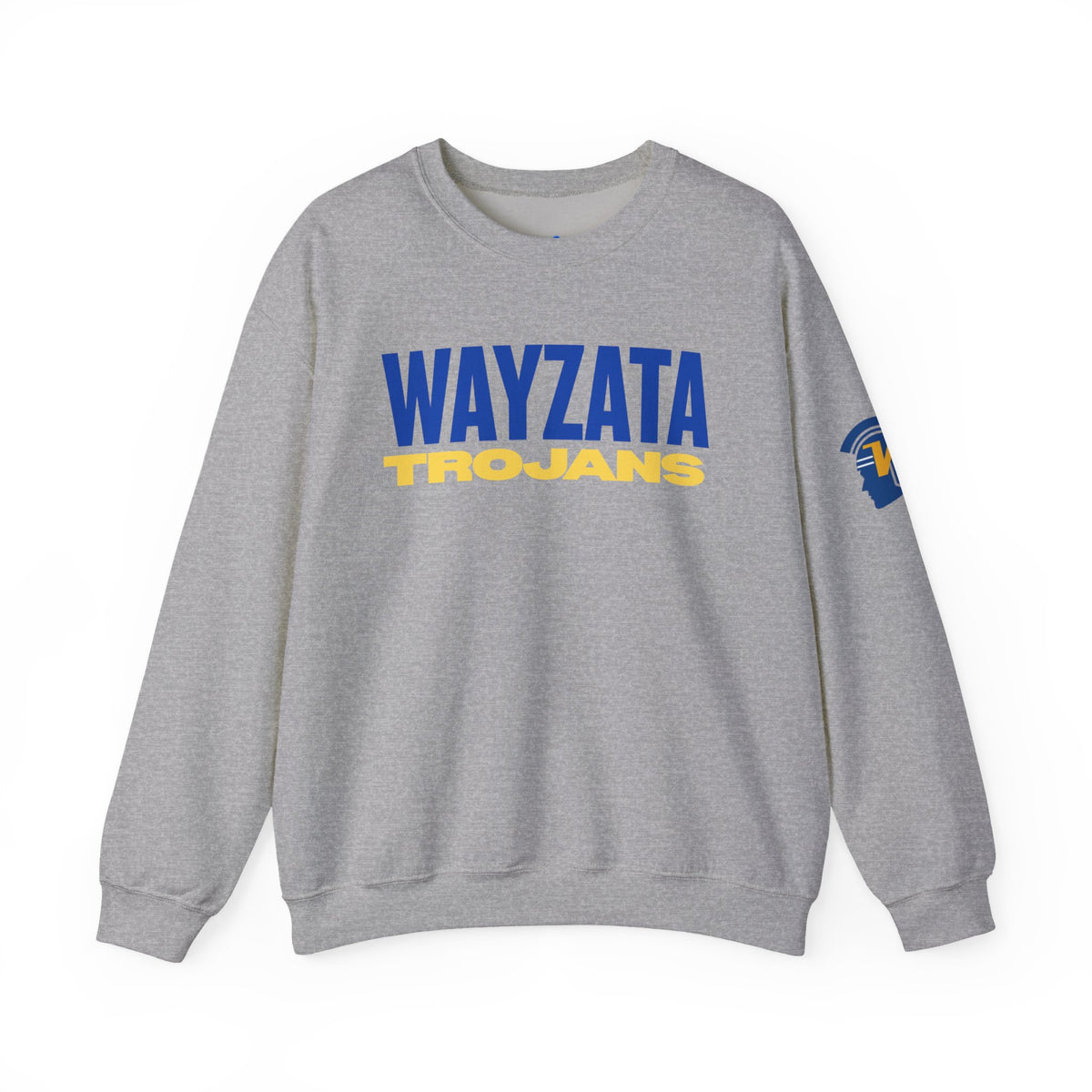 Wayzata Trojans Sweatshirt – Crewneck School Spirit Pullover