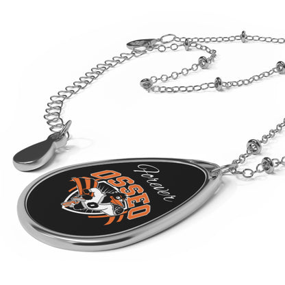 Osseo Orioles "Forever" Oval Pendant Necklace