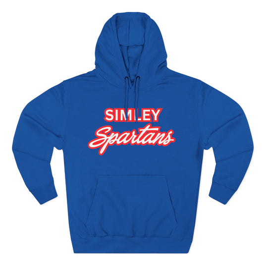Simley Spartans Blue Scripted Hoodie