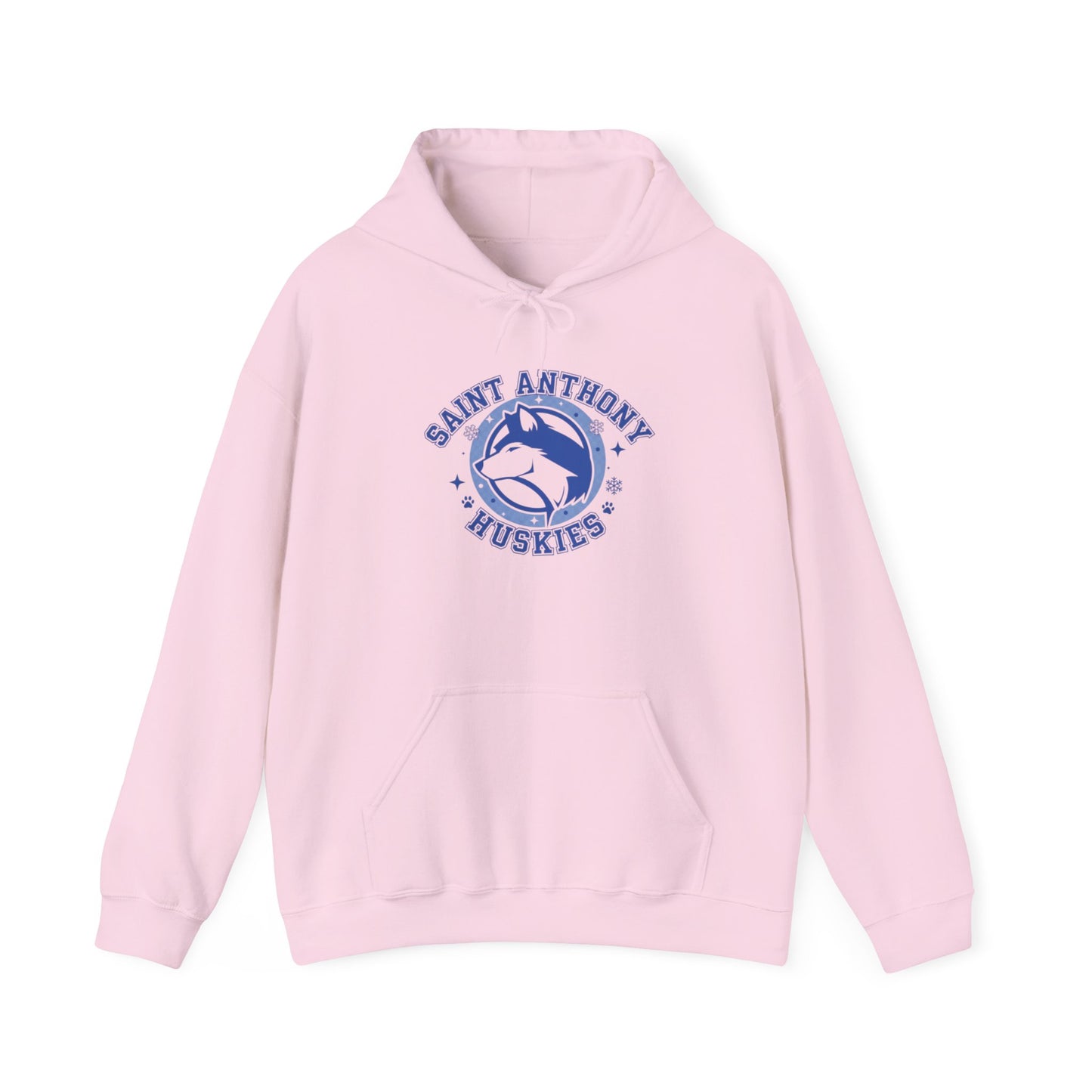 Saint Anthony Huskies Unisex Hooded Sweatshirt – Perfect for School Spirit and Casual Wear