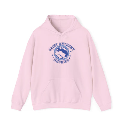 Saint Anthony Huskies Unisex Hooded Sweatshirt – Perfect for School Spirit and Casual Wear