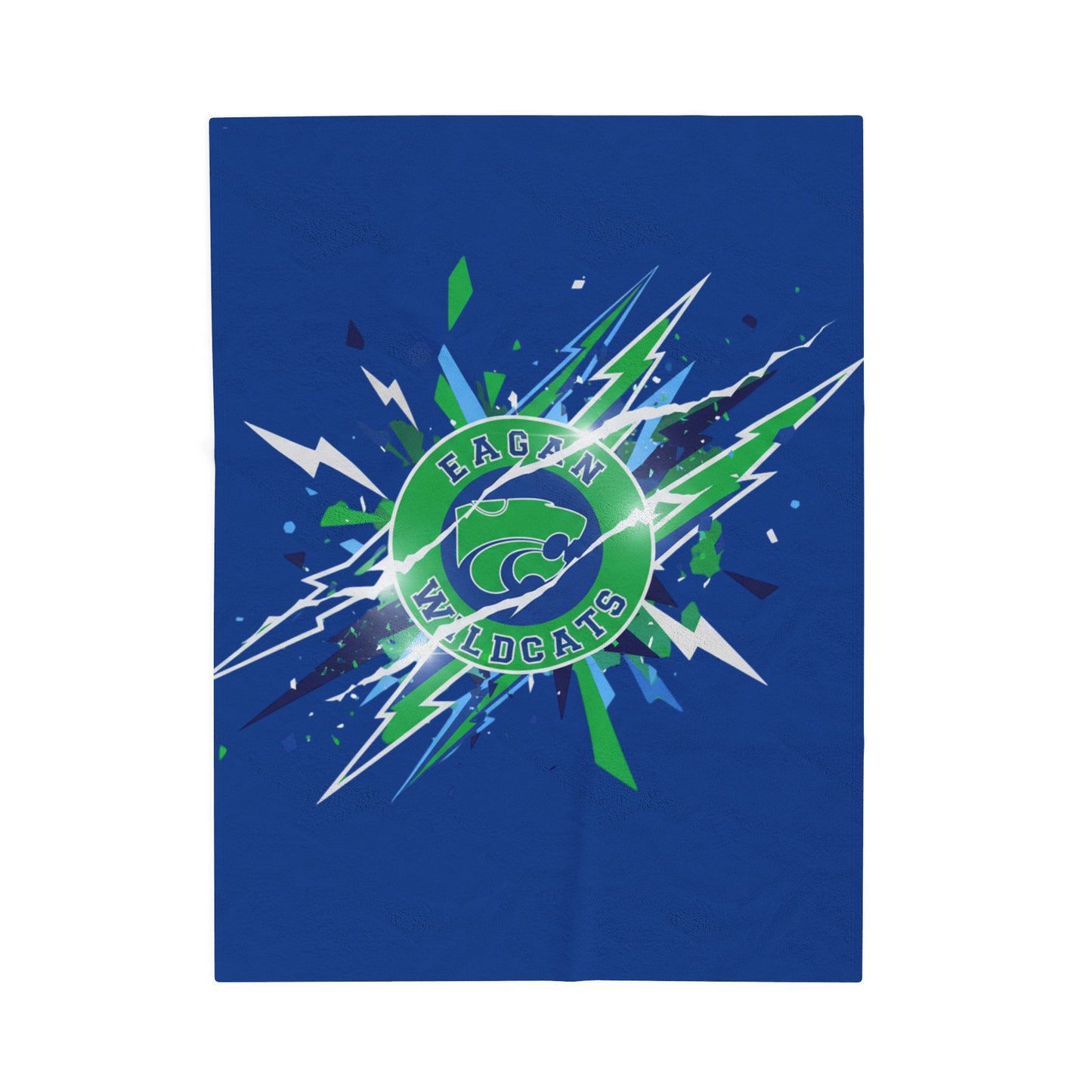 Eagan Wildcats Cozy Velveteen Plush Blanket