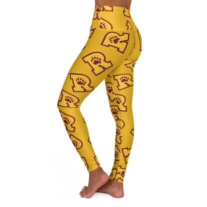 Minneapolis Roosevelt Teddies High Waisted Leggings - Comfortable Athletic Wear for Fitness Enthusiasts