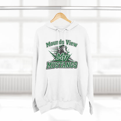 Mounds View Mustangs Three-Panel Fleece Hoodie