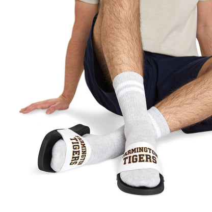 Farmington Tigers Men's Removable-Strap Sandals - Stylish Comfort for Game Day