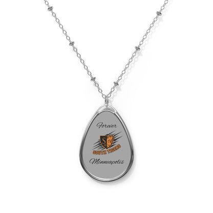 Minneapolis South Forever Tiger Oval Necklace – Elegant Custom Jewelry for Animal Lovers