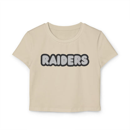 Roseville Raiders Women’s Baby Tee - Retro Graphic Top for Casual Vibes