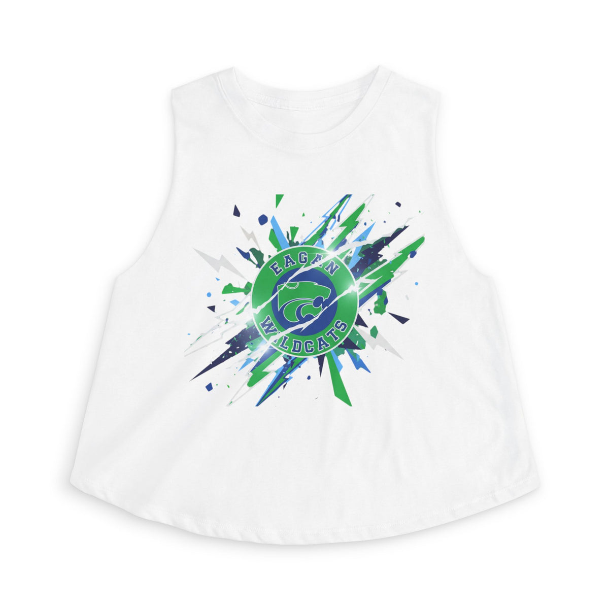 Eagan Wildcats Crop Top — Retro Script Athletic Women's Tank