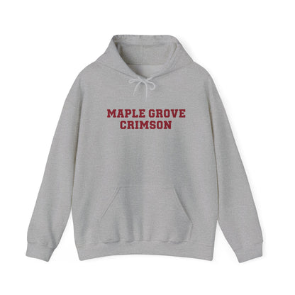 Maple Grove Crimson Unisex Heavy Blend™ Hooded Sweatshirt - Cozy and Stylish for School Spirit