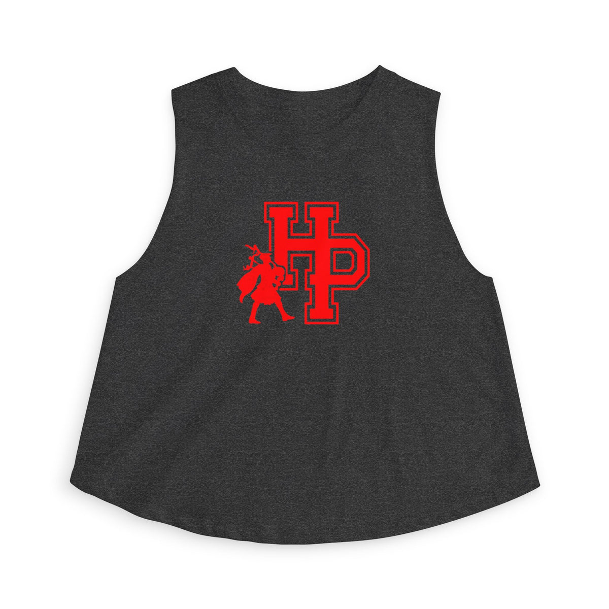 Highland Park Scots Crop Top — Retro Script Athletic Women's Tank