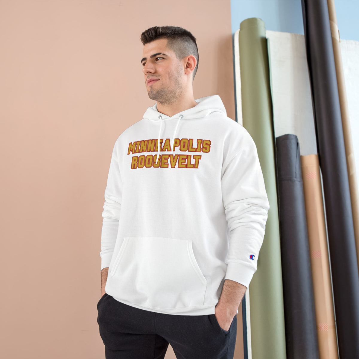 Minneapolis Roosevelt Teddies Champion Hoodie — Retro Collegiate Pullover