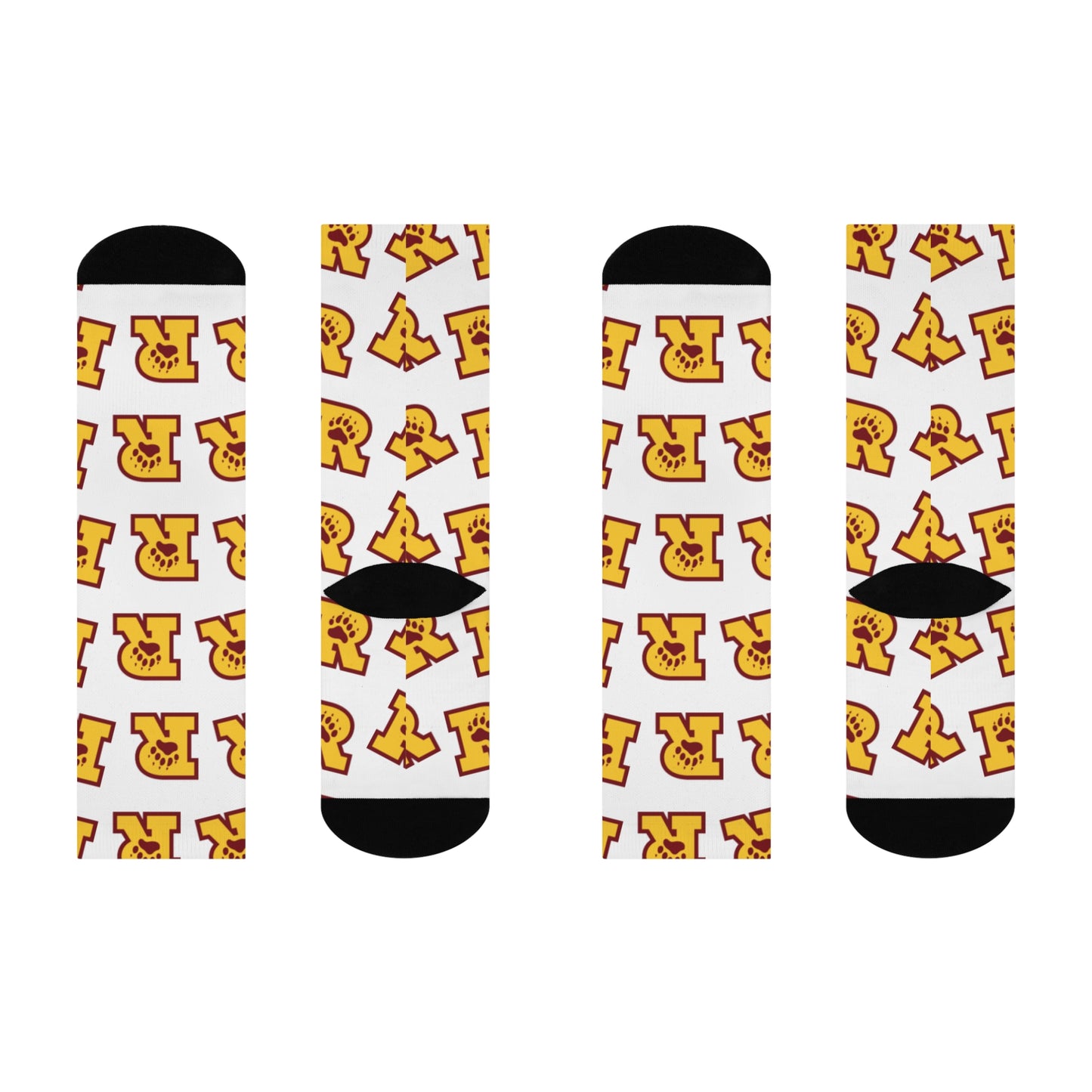 Minneapolis Roosevelt Teddies Fun Cushioned Crew Socks  - Perfect for Everyday Comfort