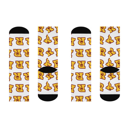 Minneapolis Roosevelt Teddies Fun Cushioned Crew Socks  - Perfect for Everyday Comfort