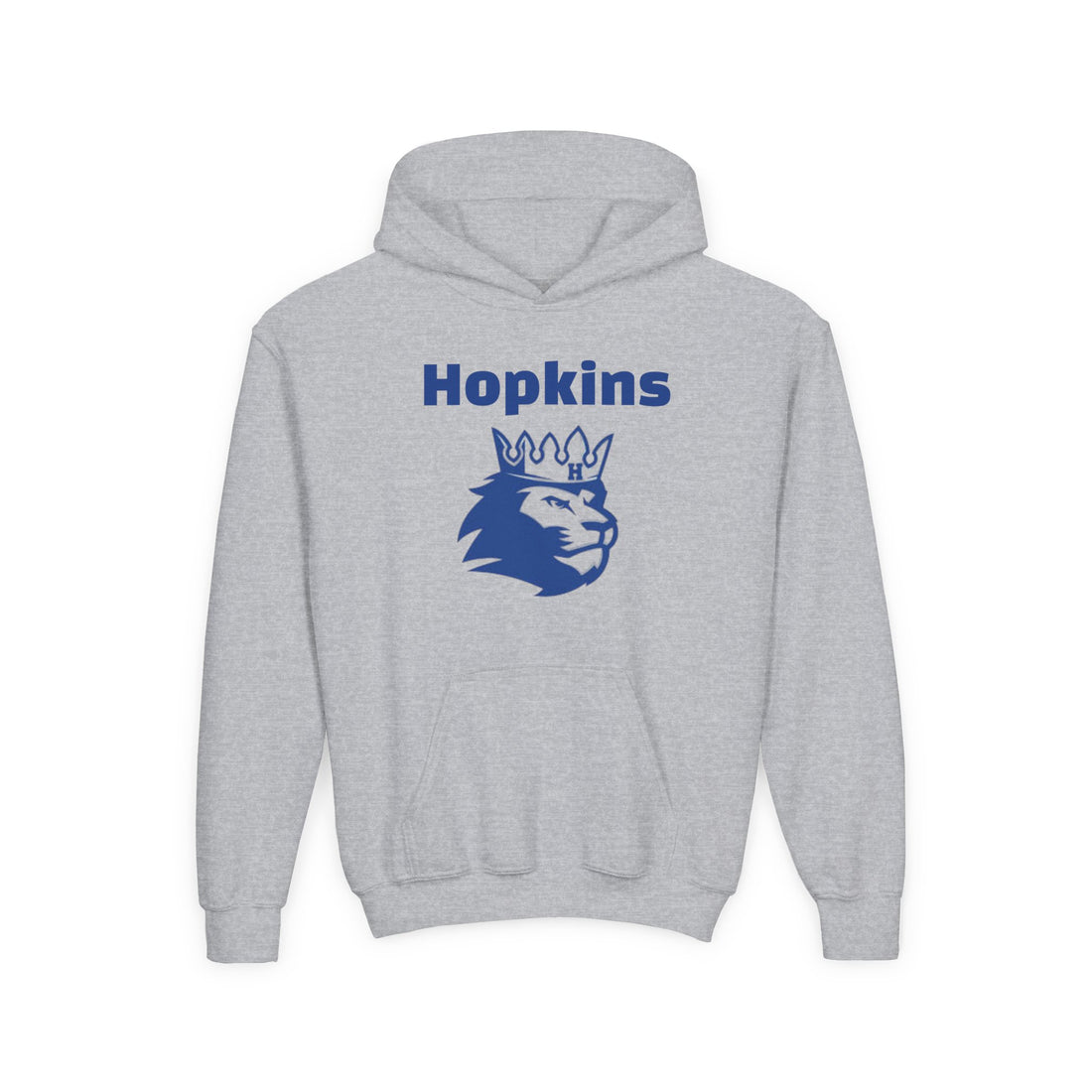 Youth Hooded Sweatshirt - 'Hopkins Royals' Design