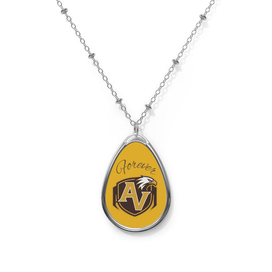 Apple Valley Eagles "Forever" Oval Necklace