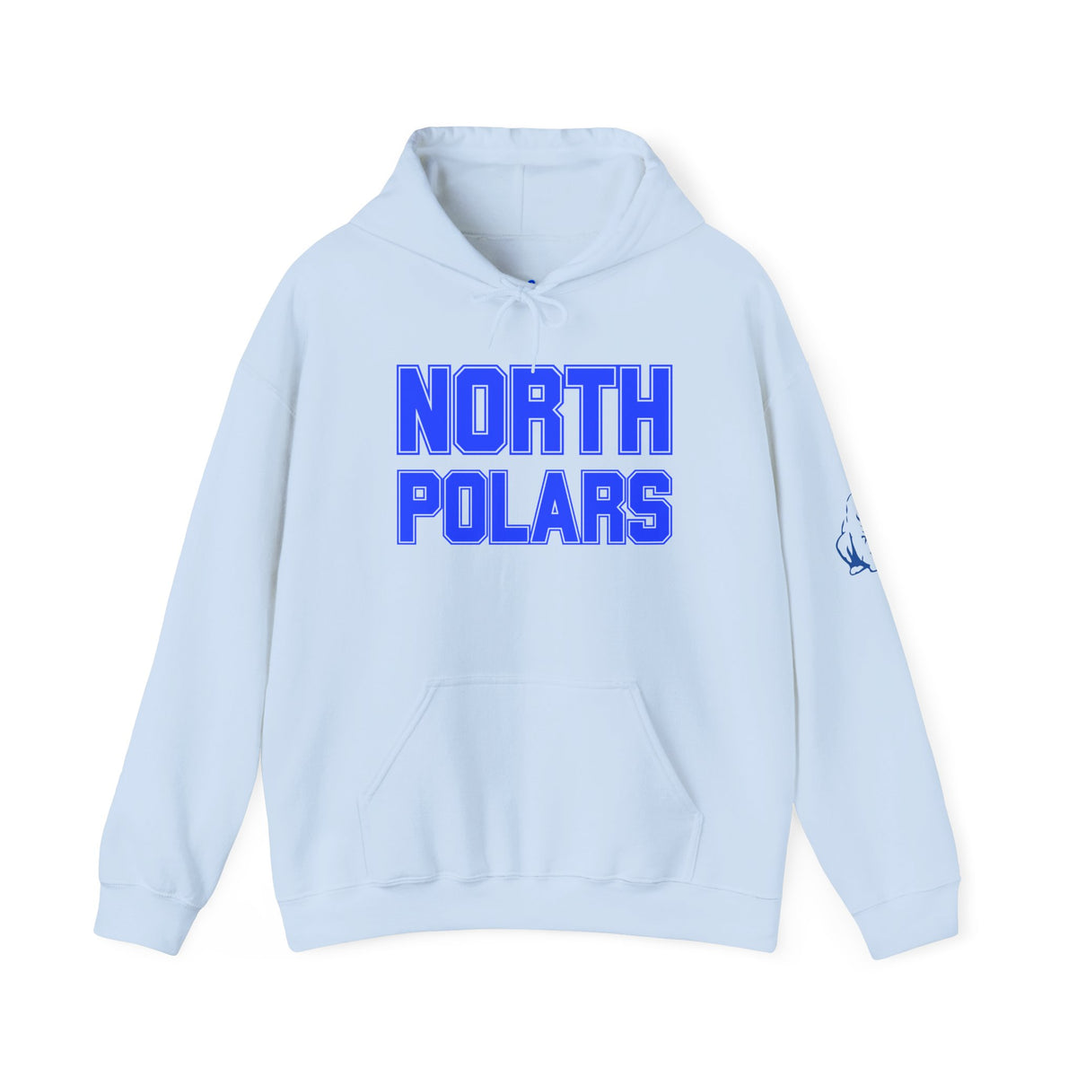 Minneapolis North Polars Hoodie — Retro Block Letter Graphic Pullover