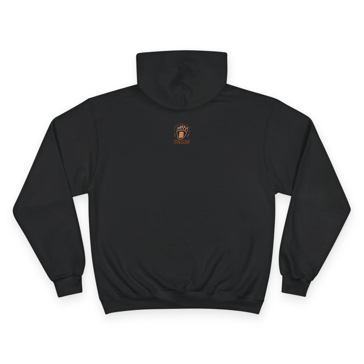 White Bear Bears Black with Orange Hoodie