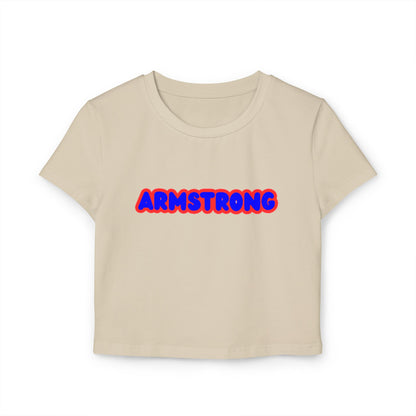 Robbinsdale Armstrong Falcons Women’s Baby Tee - Retro Graphic Top for Casual Vibes