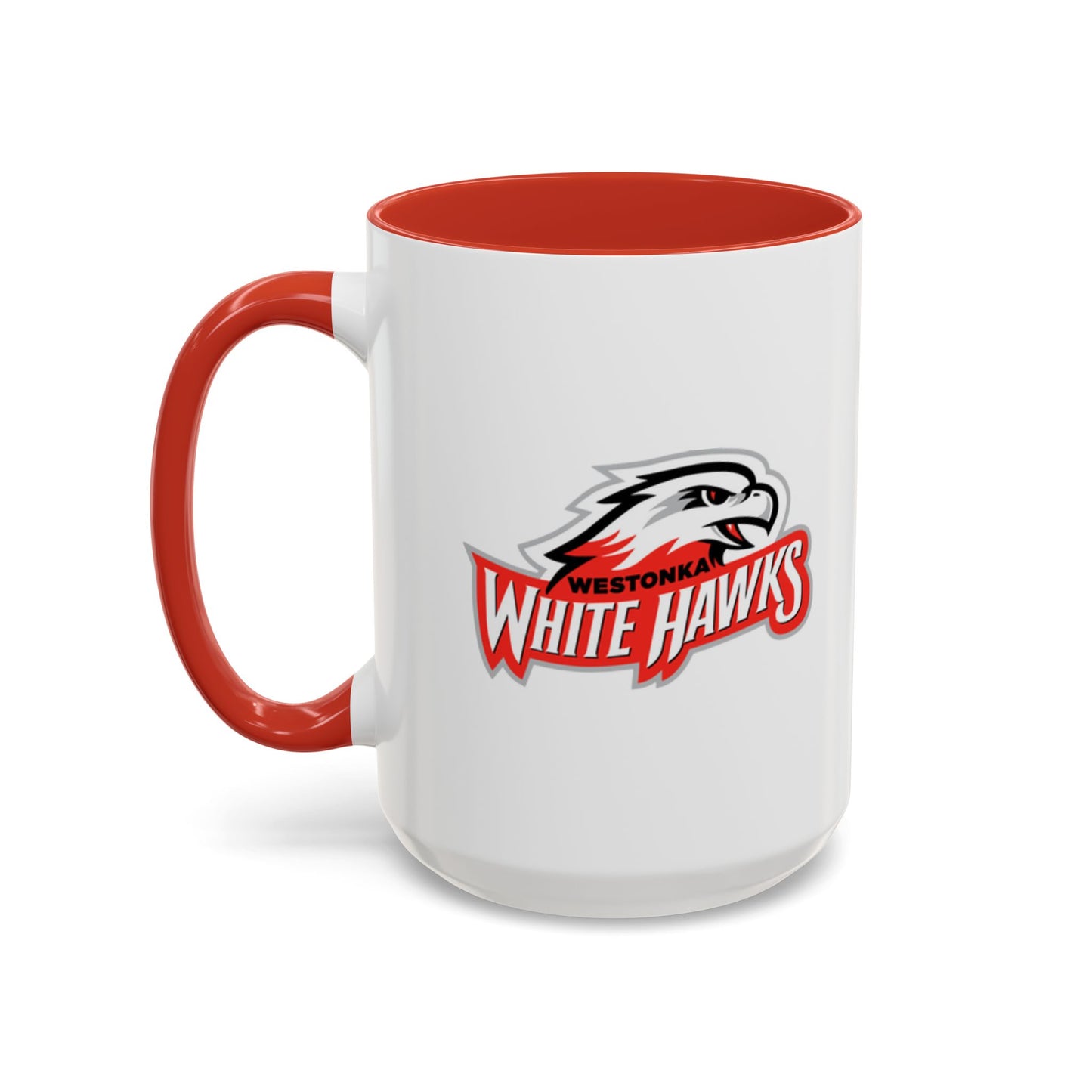 Mound Westonka White Hawks Accent Coffee Mug - Stylish 15oz or 11oz