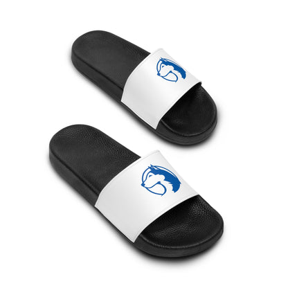 Saint Anthony Huskies Men's Slide Sandals - Casual Summer Footwear with Stylish Graphic Design