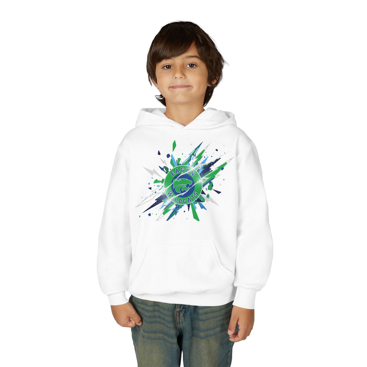 Eagan Wildcats Youth Heavy Blend Hoodie - Cozy & Stylish Sweatshirt for Kids