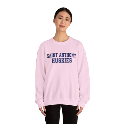 Saint Anthony Huskies Unisex Heavy Blend™ Crewneck Sweatshirt - Cozy Graphic Fashion