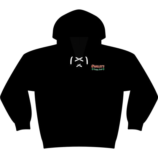 Lace-Up Pullover Hoodie — Casual Laced Neck Sweatshirt
