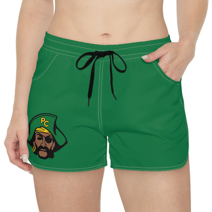 Park Center Pirates Women's Green Casual Shorts