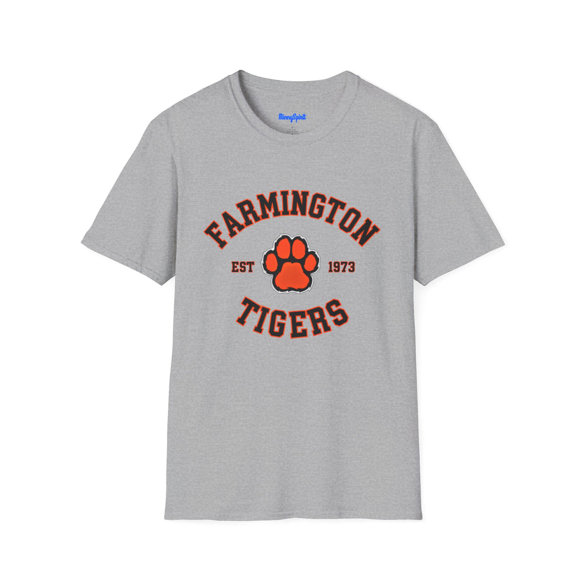 Farmington Tigers Paw T-Shirt — Est. 1973 School Spirit Tee
