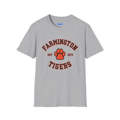 Farmington Tigers Paw T-Shirt — Est. 1973 School Spirit Tee