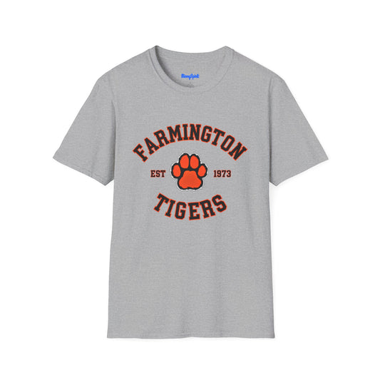 Farmington Tigers Paw T-Shirt — Est. 1973 School Spirit Tee