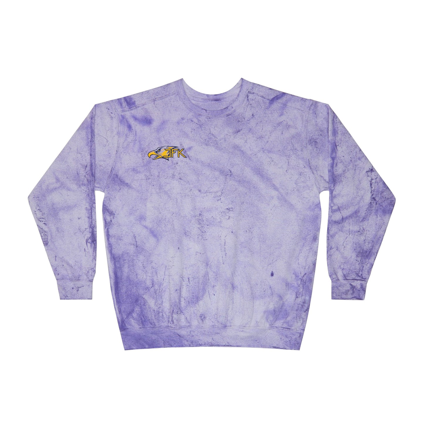 Bloomington Kennedy Eagles Color Blast Crewneck Sweatshirt for a Vibrant Vibe, Unisex Tie-Dye Fashion