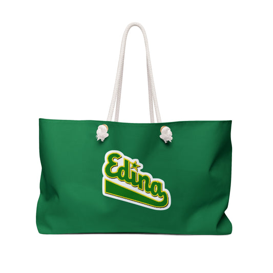 Edina Weekender Bag - Stylish Green Tote for Travel & Leisure