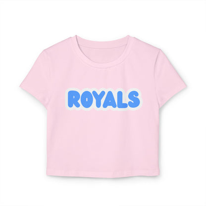Woodbury Royals Women’s Baby Tee - Retro Graphic Top for Casual Vibes