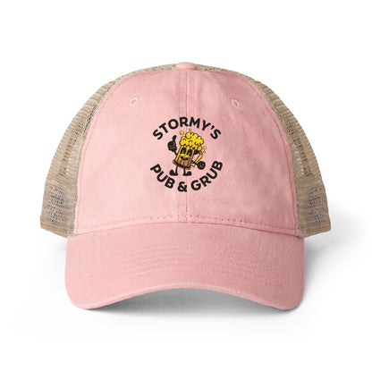Stormy's Pub & Grub Women's Washed Mesh-Back Cap