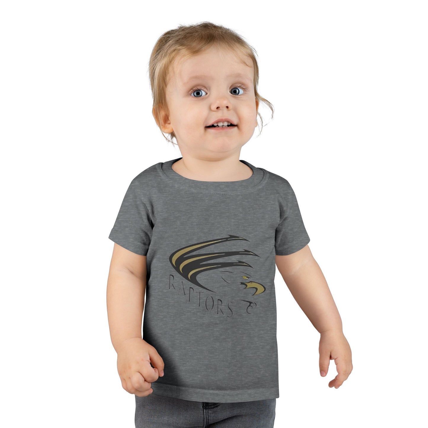 Toddler East Ridge Raptors T-Shirt - Cute Grey Tee for Young Fans